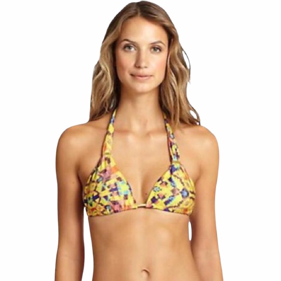 new last1 Vix ✦ Tri Bikini Top ✦ Watercolor Print - Picture 11 of 12